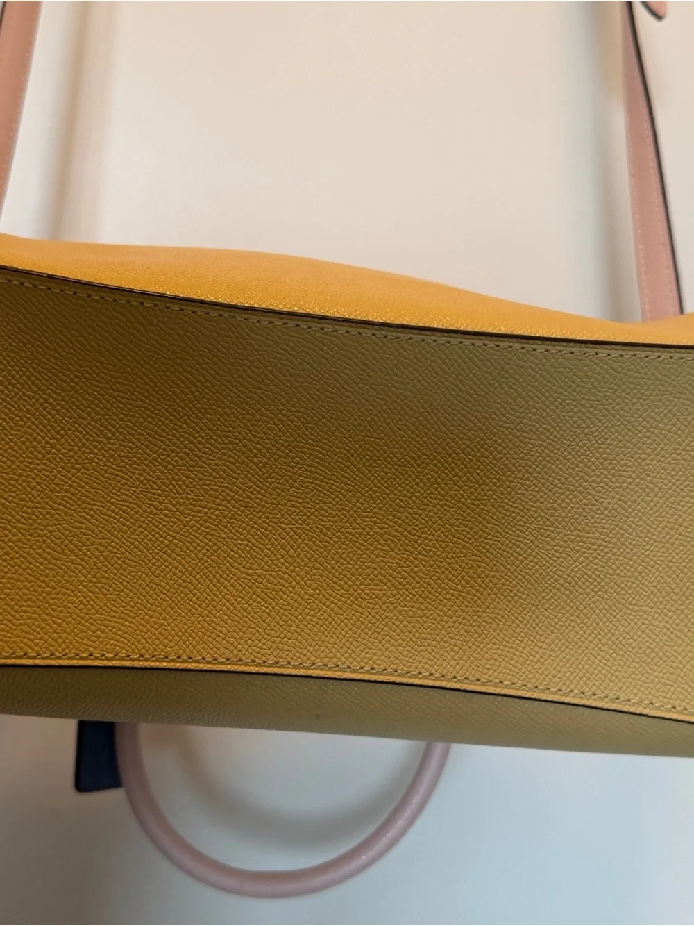 Coach Colorblock Pebble Leather Rowan Satchel in Vanilla Cream - Picture 10 of 10